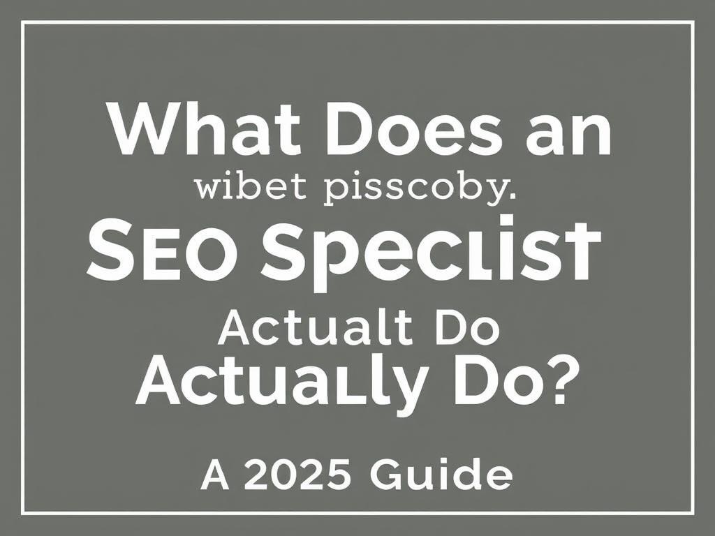 What Does an SEO Specialist Actually Do? A 2025 Guide